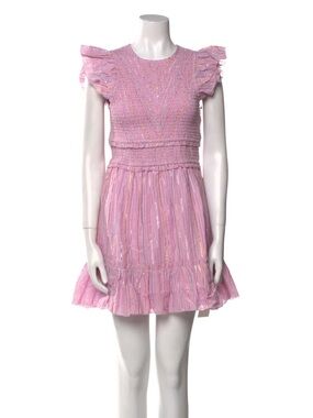 SAYLOR ZINNIA DRESS IN LUREX STRIPE, size small